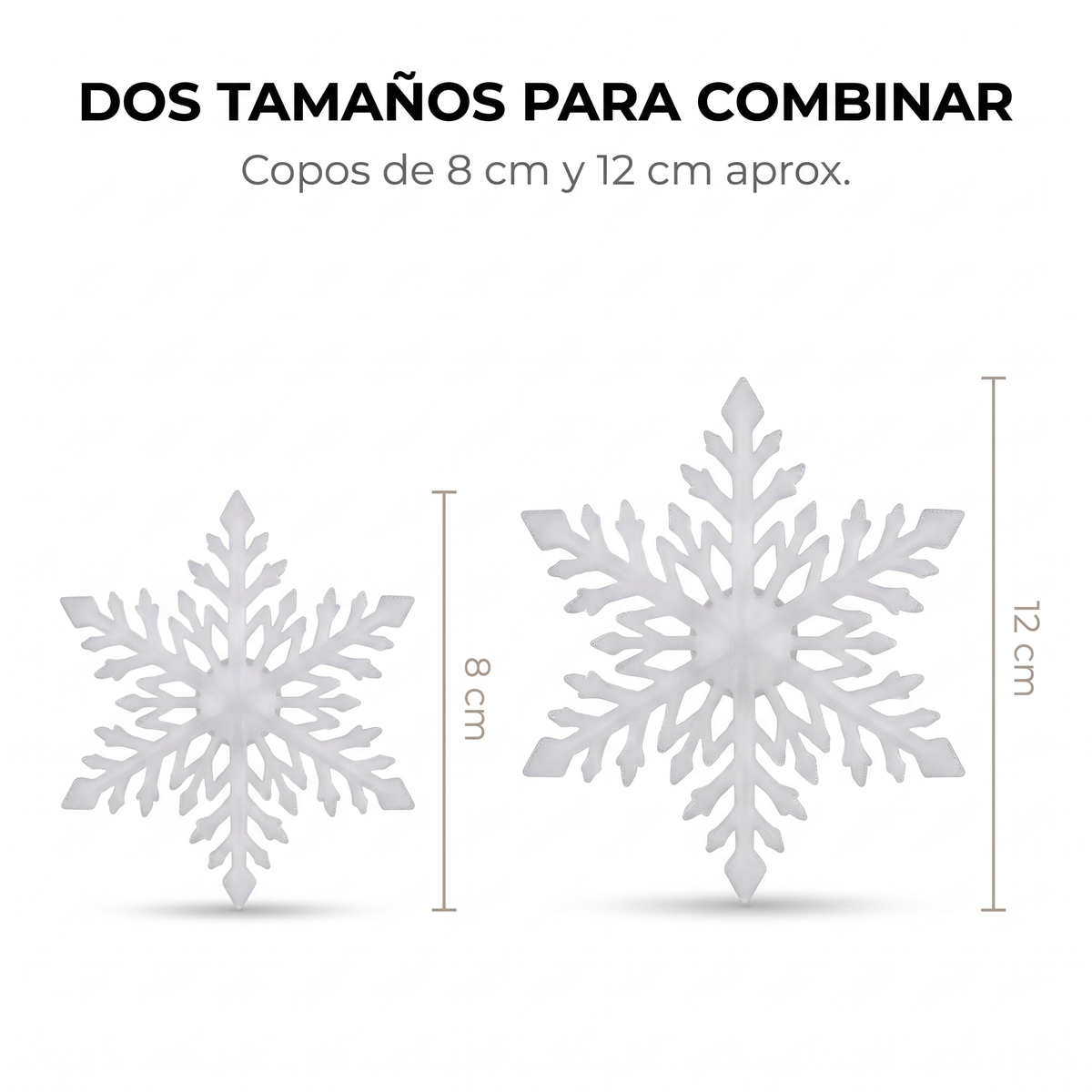 SET de Copos de Nieve LED para Pared
