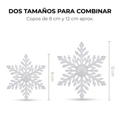 SET de Copos de Nieve LED para Pared