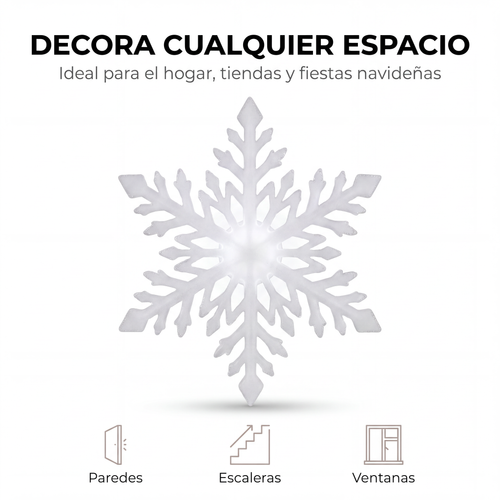 SET de Copos de Nieve LED para Pared